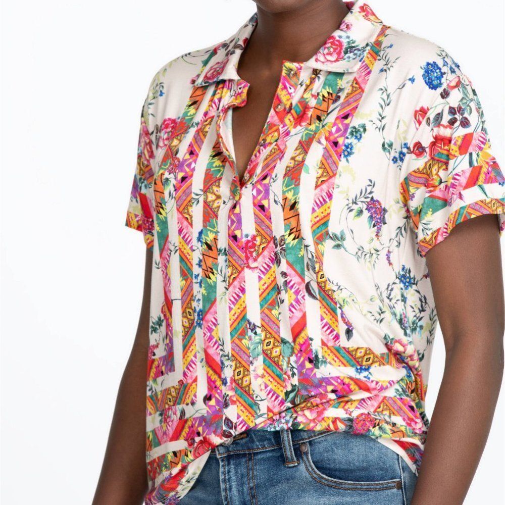 NWT Johnny Was Azzy Flower Top - Fits Like Small